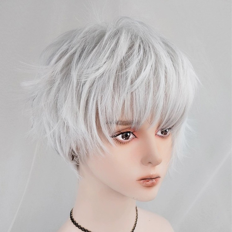 Anime Cosplay Wig White Simula - огляд і ціна Cosplay Anime White Hair