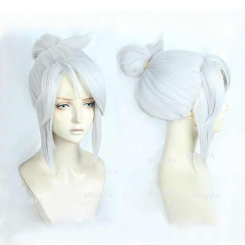 High Quality Jett Cosplay Wig  - огляд і ціна Cosplay Anime White Hair
